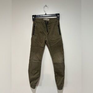 Primark Olive Joggers with Zipper Pockets